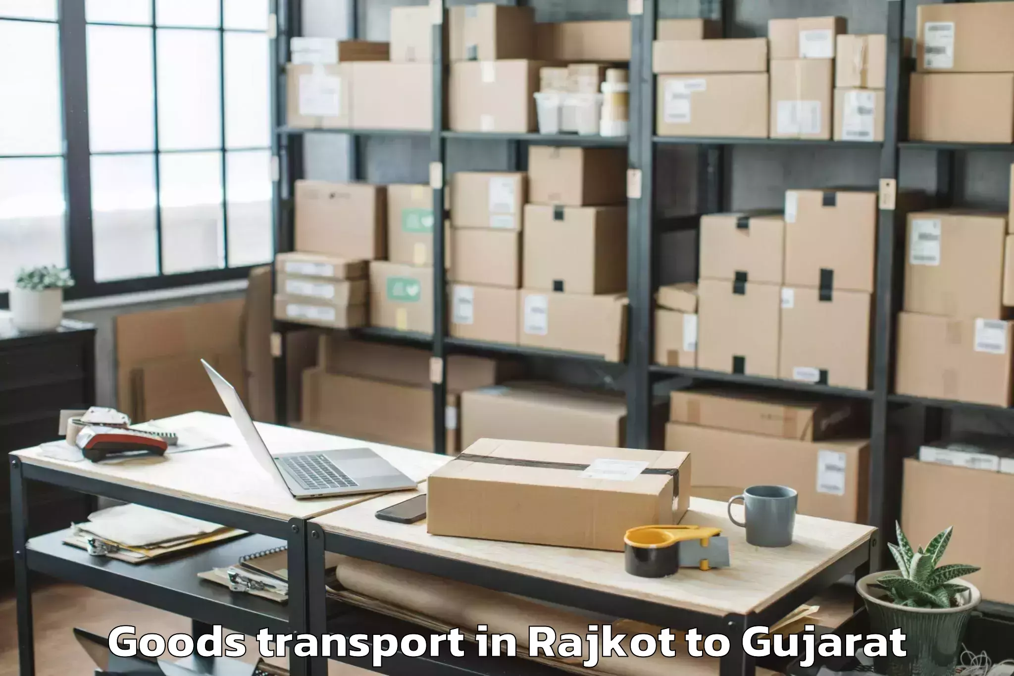 Professional Rajkot to Olpad Goods Transport